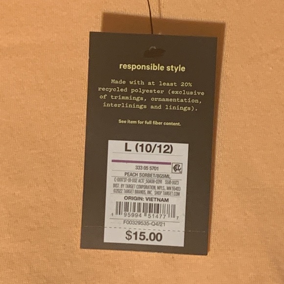 Juniors Art Class Hooded Crop Top Sweatshirt Long Sleeves Large Pullover Hoodie - Picture 6 of 6